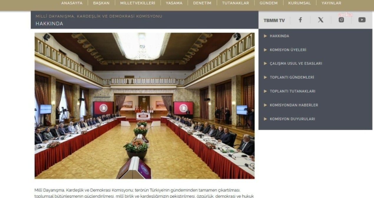 komisyona hazirlanan internet sitesinde tutanak detayi sqAYRxw8