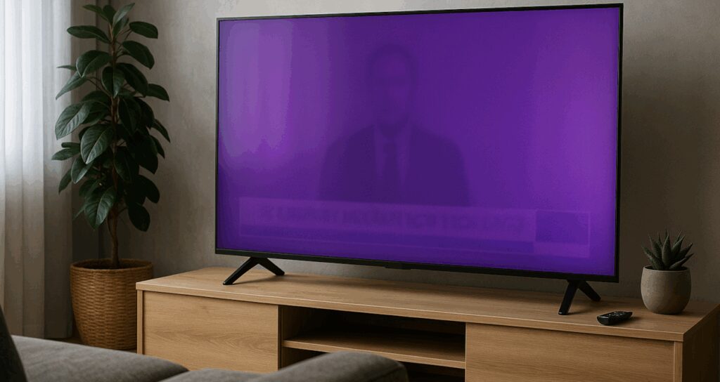 yeni televizyonlarda bir anda mor ekran cikmaya basladi ZEXGkccu