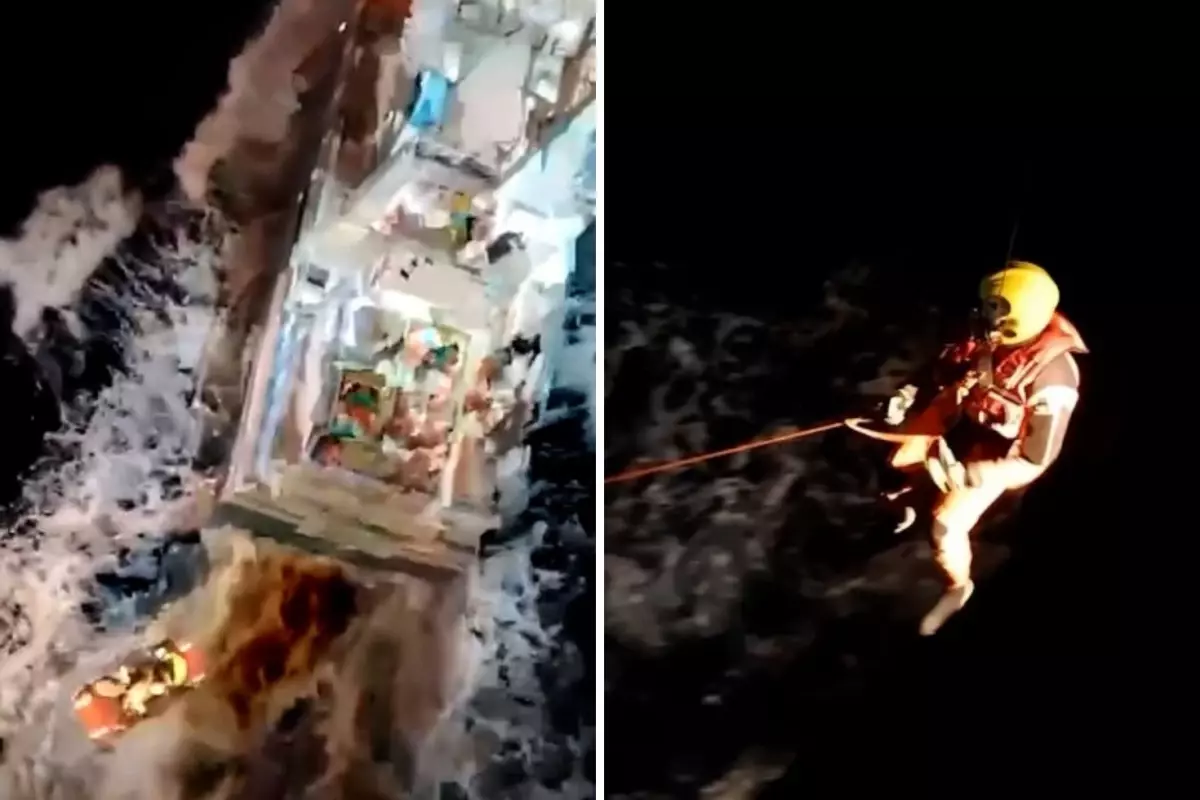 tekneleri orkalar tarafindan batirilan aile son anda kurtarildi yYI38F9k.jpg